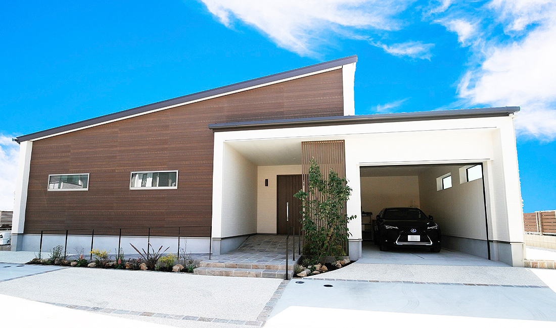 土間のある快適な暮らしを実現した完全自由設計の平屋