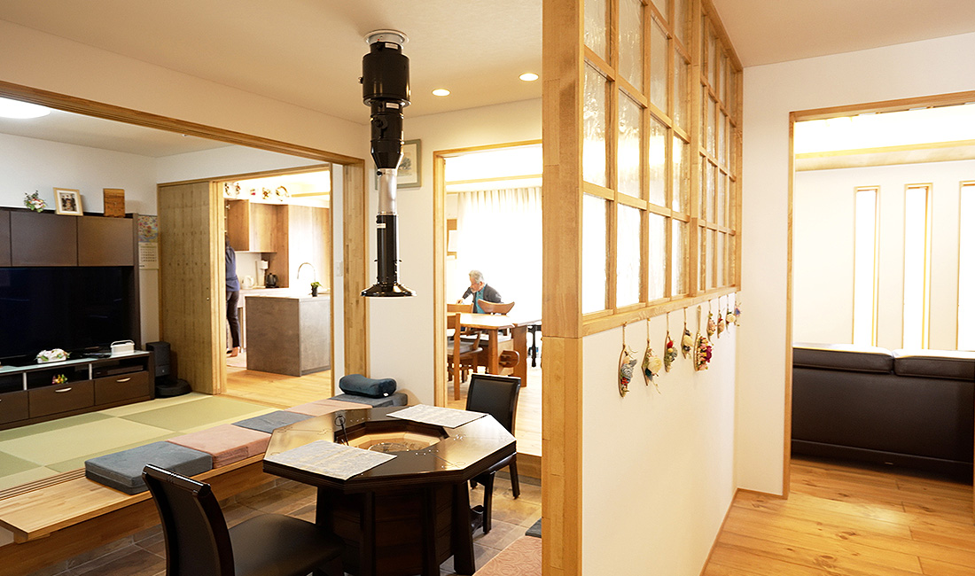 土間のある快適な暮らしを実現した完全自由設計の平屋