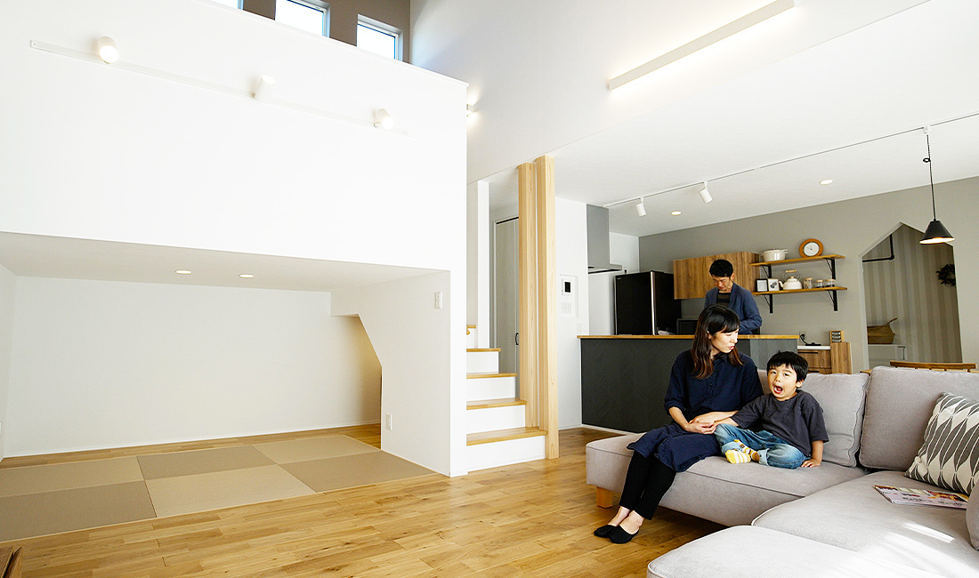 マンションのような平面的な暮らしができる理想の平屋