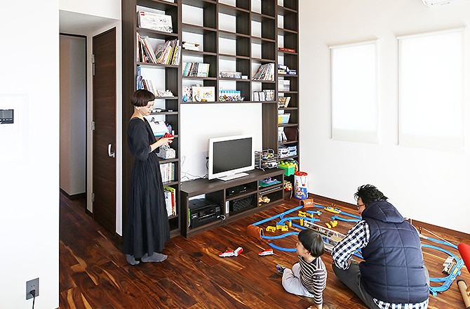 家族の温もりを近くに感じられる間取り