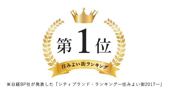 住みよい街ランキング第1位