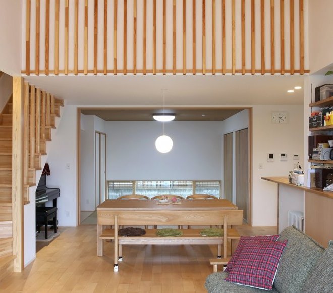 平屋「風」の大屋根の家