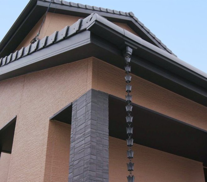 土間のある和テイストの家