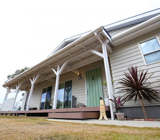 「理想の建物に近いモデルハウスを見つけ、見に行ったら外観も内観も思い描いていた通り。土地も営業さんが積極的に私たちの状況を考え、提案してくれたことが嬉しく、悠悠ホームに決めました。」