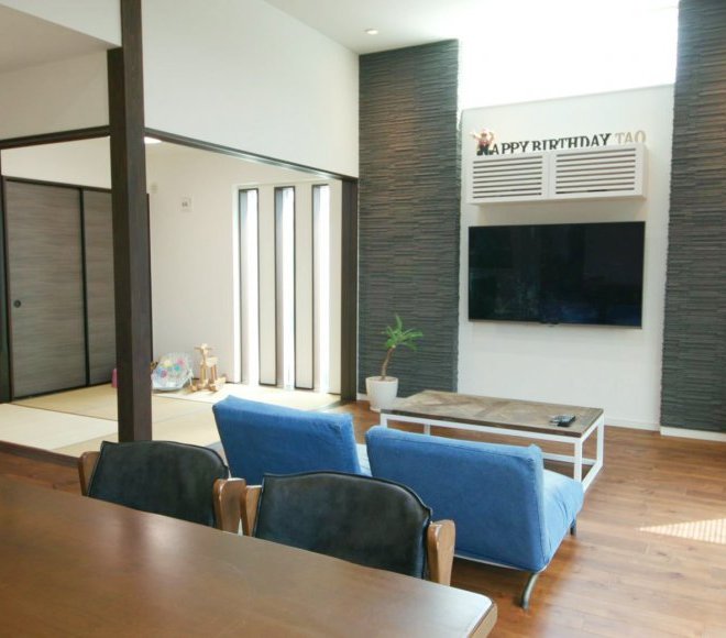 家族の健康を願う平屋