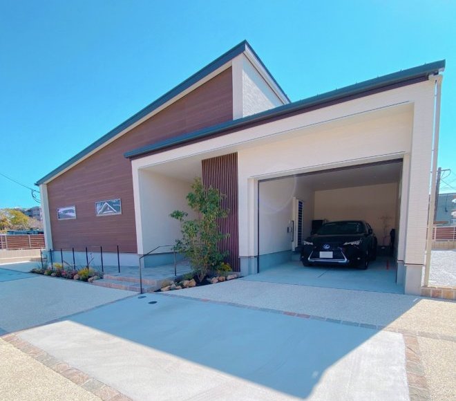 土間のある快適な暮らしを実現した完全自由設計の平屋