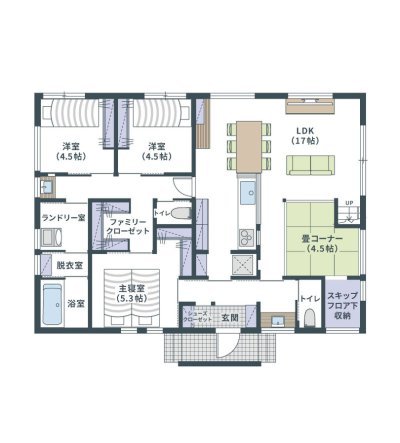 間取り図 1階 拡大