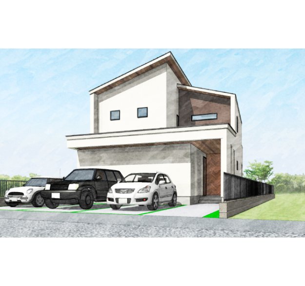 水回りと収納セットで家事効率をアップ！家族のコミュニケーションも円滑に！使い勝手のいい2階建ての家