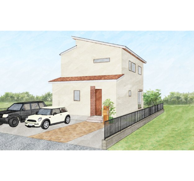 水回りをギュッと一箇所に集めた家事間取り／収納場所もそれぞれが秀逸な2階建ての家