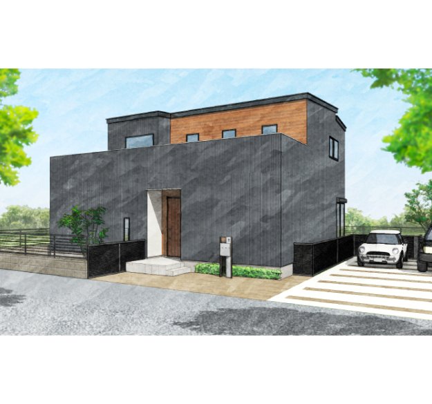 プライベートウッドデッキで憩いの空間!収納と水回りを繋いで家事ラク動線にこだわった2階建ての家