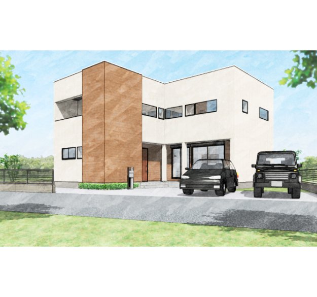 趣味も日々の生活も充実!デザイン性と機能性を兼ね備えた2階建ての家
