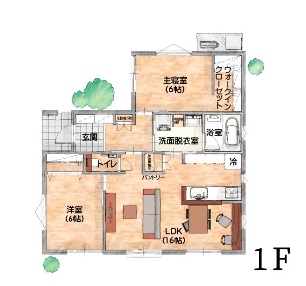 約25坪に欲しいものを全部詰め込んだ欲張り間取り！の平屋の家