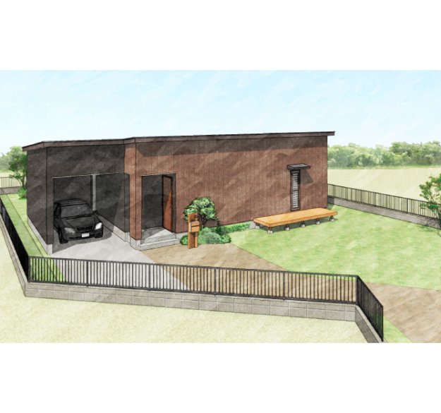 パントリー⇔インナーガレージで重い荷物の運び入れも簡単！家族とのコミュニケーションを楽しむ平屋の家