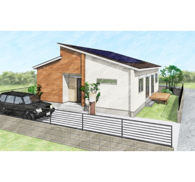 22.5帖LDK×勾配天井×スキップフロアで超開放的！収納にもこだわった平屋の家